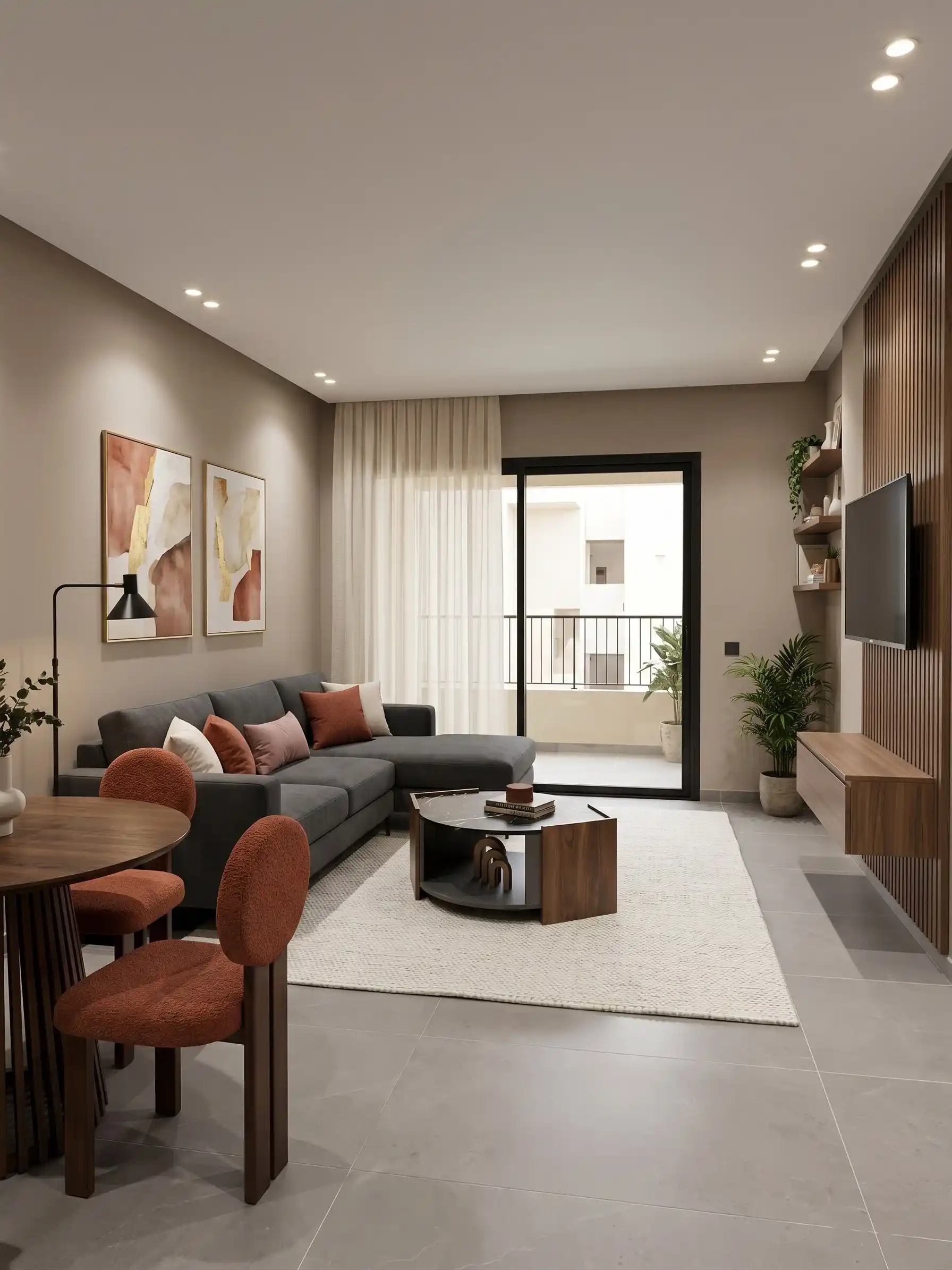 Projet de canapé contemporain sur mesure à Casablanca