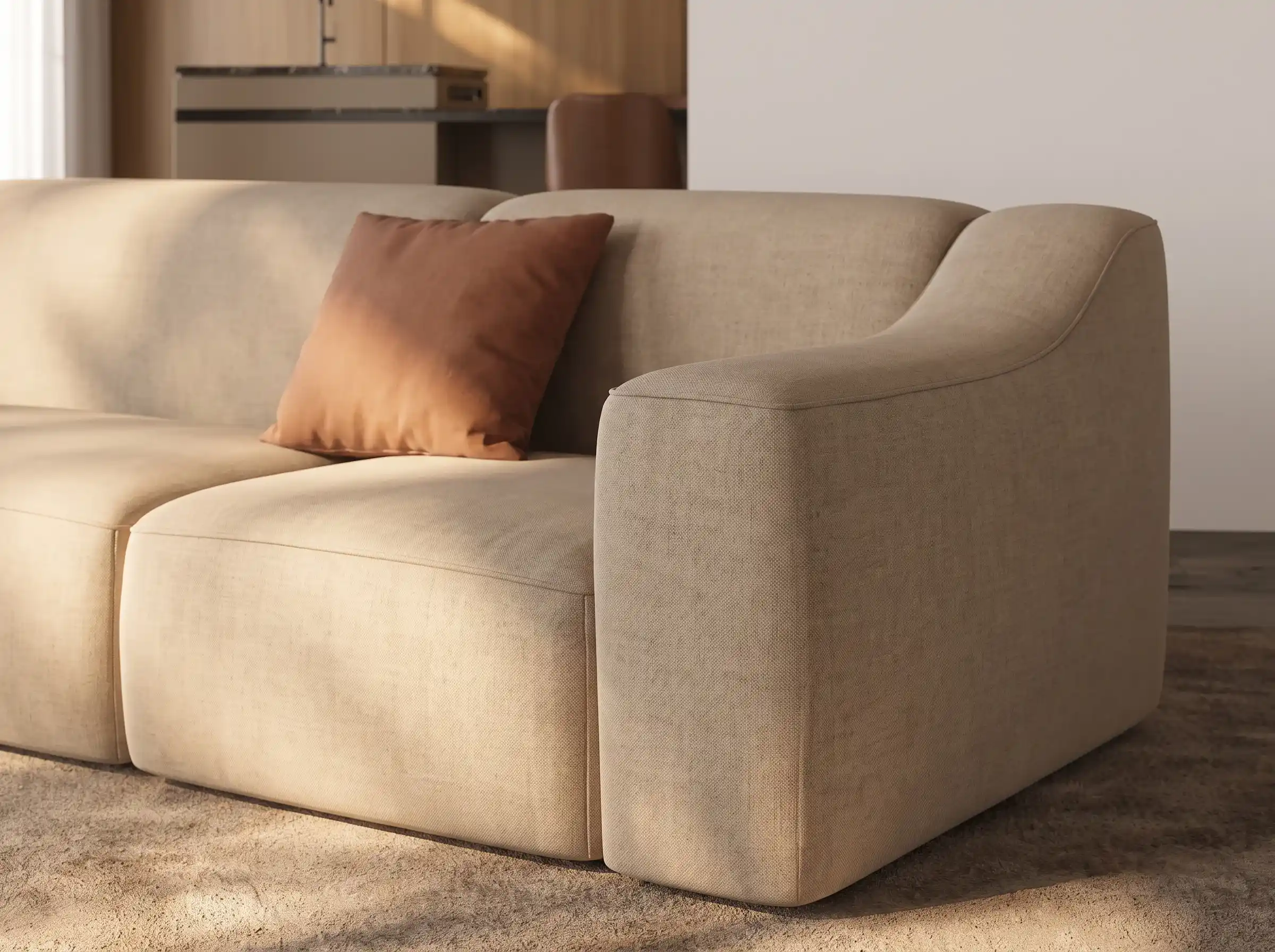 Canapé droit LOPAR 3 PLACES – Massini Home